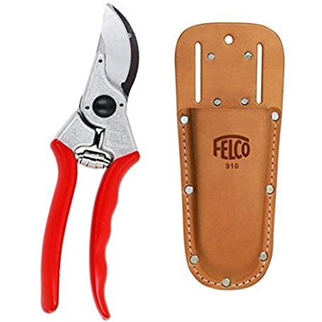 Felco Lot de 2 sécateurs et étui en cuir