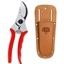 Felco Lot de 2 sécateurs et étui en cuir