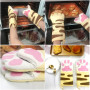 Bibest Gants Isolants de Cuisine Patte de Chat, Gant Four Manique Four Oven Mitts Oven Gloves, Gants Maniques en Coton Épaissir,