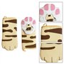 Bibest Gants Isolants de Cuisine Patte de Chat, Gant Four Manique Four Oven Mitts Oven Gloves, Gants Maniques en Coton Épaissir,
