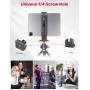 ULANZI Support Tablette, Adaptateur Support Tablette Réglable, Adaptateur iPad pour Trépied avec Chaussure Froide pour iPad Pro 