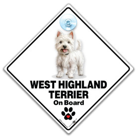 Panneau West Highland Terrier On Board