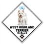 Panneau West Highland Terrier On Board