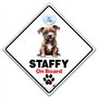 iwantthatsign.com Panneau « Staffy On Board »