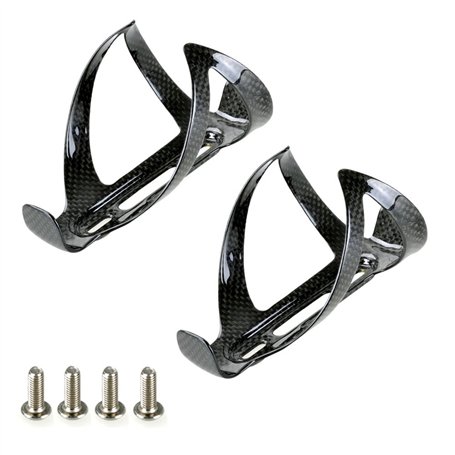 PERGEAR Porte-bidon en Fibre de Carbone 2 Pièces pour Vélos de Route