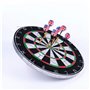 MorNon Jeu de 6 fléchettes professionnelles avec cible en sisal et tableau de fléchettes