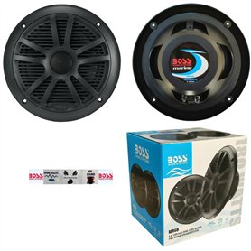 KIT Set pour Boss Audio Systems MR6B 2 Enceintes Marines Double cône 6