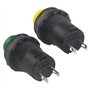 WMYCONGCONG Lot de 30 Interrupteur à bouton-poussoir à verrouillage automatique12 mm AC 250 V/1,5 A 125 V/3 A