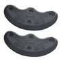 TOVOT 15 Paires de Talonnettes en Caoutchouc Plaques de Réparation pour Talon de Chaussure (S: 4,5×2cm)