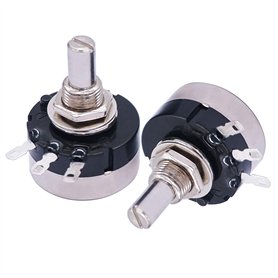 Taiss 2 pièces RV24YN20S B103 potentiomètre 10K ohm potentiomètre rotatif à Film de carbone potentiomètre à tour unique RV24 B10