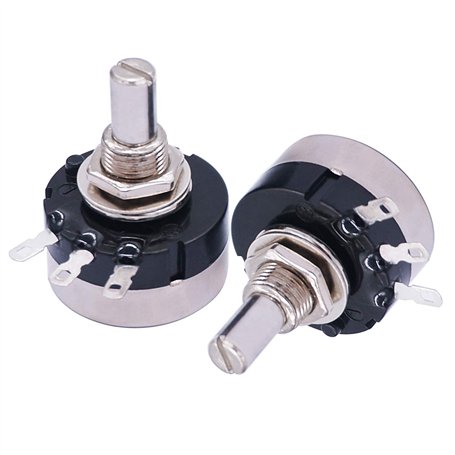 Taiss 2 pièces RV24YN20S B103 potentiomètre 10K ohm potentiomètre rotatif à Film de carbone potentiomètre à tour unique RV24 B10