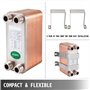 VEVOR Echangeur Thermique 1240MN34 Echangeur De Chaleur Thermique à 40 Plaques pour le refroidissement d'huile industrielle/les 