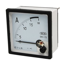 sourcingmap Classe 1.5 Précision AC 0–15 A analogique carrée panneau compteur ampèremètre DH72
