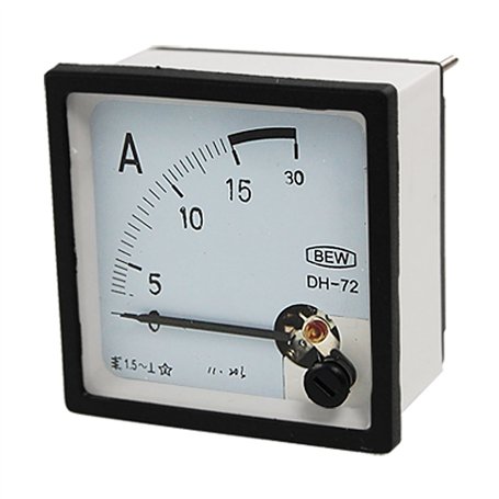 sourcingmap Classe 1.5 Précision AC 0–15 A analogique carrée panneau compteur ampèremètre DH72