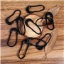 FILFEEL Lot de 10 cordons de fermeture éclair pour sac à dos - Noir