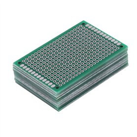 Akozon 10pcs 4 x 6cm PCB Prototype Carte de Circuit Imprimé à Double Faces Board DIY