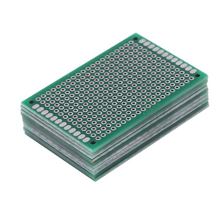 Akozon 10pcs 4 x 6cm PCB Prototype Carte de Circuit Imprimé à Double Faces Board DIY
