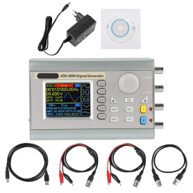 Akozon JDS2900 DDS Générateur de signal DDS 15 MHz-60 MHz haute précision en forme d'onde Arbitrary à deux canaux avec fréquence