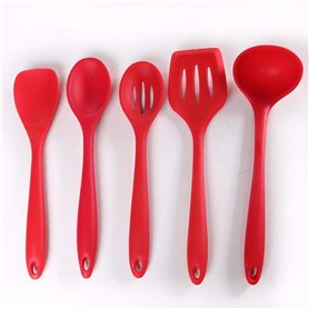 Zerodis 5 pcs/lot Rouge Ustensiles de Cuisson