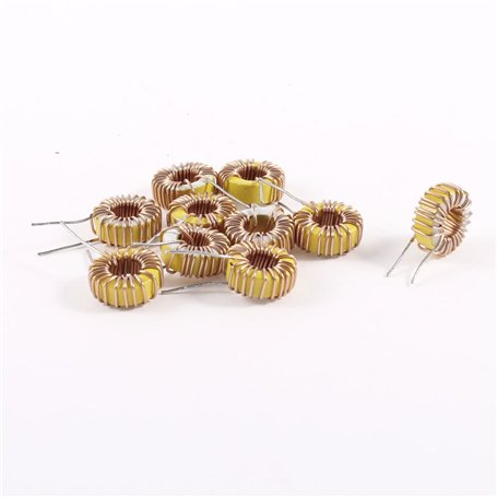sourcing map 10 Pcs Inducteur toroïdal noyau Choke fil vent Wound 22uH 21mOhm 3A Coil bobine induction Inductance