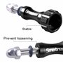 Smatree® Aluminium Vis Longue 3pcs (Noir) and Clé (Bleu) pour GoPro Session, Hero 11/10/9/8/7/6/5/4/3/2/1 - Noir