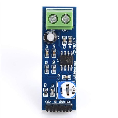 5PCS 5V - 12V Module Amplificateur Audio 200 Fois Gain LM386 Carte Amplificateur Audio Conseil Ampli Stéréo pour EK1236