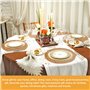Lot de 4 sets de table ronds tressés - Ronds - 33 cm - Résistants à la chaleur - Sets de table ronds faits à la main - Sets de t