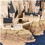 Nizirioo Bloc-notes 3D en papier autocollant : Blocs-notes en papier d'art de construction, Modèle de château 3D en papier pour 