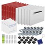 Delamiya Lot de 12 crochets de suspension auto-adhésifs puissants 3M - Surface adhésive extra forte 3M - Pour photos et miroir -