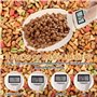 Balance de cuisine numérique précise à 1 g : 800 g Balance de cuisine numérique avec écran LCD, cuillère doseuse, cuillère à pes