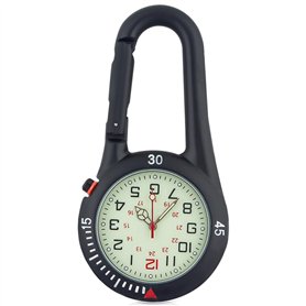 Nizirioo 1 montre d'infirmière : montre à quartz multifonctionnelle avec mousqueton