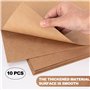 Chemise Cartonnée en Papier Kraft: YIDM 10 Stück Chemise Cartonnée avec Rabat A4 Sous Sac de Fichier en Papier Kraft Dossier de 