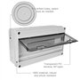 Coffret Electrique Etanche Exterieur Boîtier: Boîte Etanche Electrique Exterieur IP65, Tableau Electrique 1 Rangée, Boîtier Elec