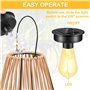 Glovios Ampoule Solaire Exterieur, 2 Pièces Lampe Solaire Exterieur Jardin Rechange avec Ampoule LED Brillante, Solaire Lanterne