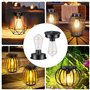Glovios Ampoule Solaire Exterieur, 2 Pièces Lampe Solaire Exterieur Jardin Rechange avec Ampoule LED Brillante, Solaire Lanterne