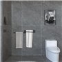 Seche Serviette Salle De Bain Aucun Perçage n'est Nécessaireporte-Serviettes Mural à Trois Bras avec Trois Barres Pivotantes à 1