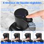 LustLocke Distributeur de Savon Automatique, 500ml Distributeur de Savon Mural, Distributeur de Savon Électrique avec Capteur, D