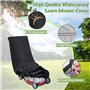 TNOMSNO Housse pour tondeuse à gazon imperméable 420D, 195 x 112 x 66 cm, imperméable, Oxford Housse de protection pour tondeuse
