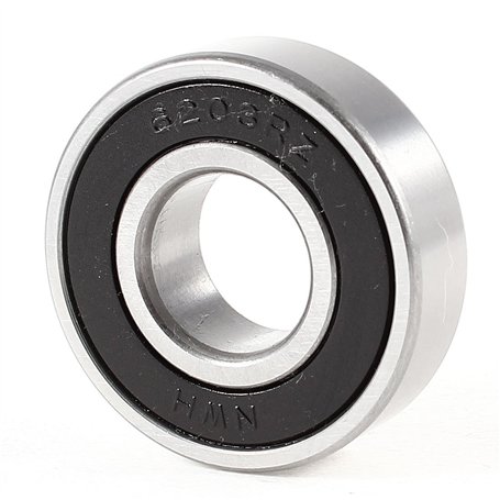 sourcing map Roulement 6203RZ 40x17x12mm à billes à gorge profonde