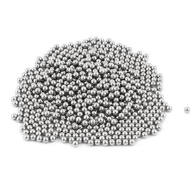 sourcing map 750 pièces Billes Acier Ton Argent 4mm Roulement de Rechange pour Vélo