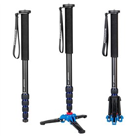 Koolehaoda Caméra Aluminium Monopode avec Base de Support de trépied Hauteur étendue 168 cm pour Camera vidéo Photographie Rando
