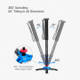 Koolehaoda Caméra Aluminium Monopode avec Base de Support de trépied Hauteur étendue 168 cm pour Camera vidéo Photographie Rando