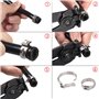 170 Pièces Collier Serrage Inox Set, 9 Tailles 5,8-21mm Clips à Ressort Tuyau Serre-Joints à Tuyaux, Colliers de Clip à Ressort 
