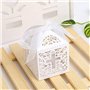 Musuntas 50 TLG. Vogelkäfig diseño caja de caja de cartón de Regalo de bautizo Fiesta decoración de mesa Bomboniere de boda deco