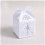 Musuntas 50 TLG. Vogelkäfig diseño caja de caja de cartón de Regalo de bautizo Fiesta decoración de mesa Bomboniere de boda deco