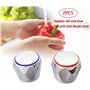 Clockjuan Lot de 2 couvre-têtes de robinet de rechange pour robinet froid et chaud de salle de bain et évier de cuisine, pièces 
