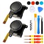 HARIKIKI 2 Analogiques Joystick 3D de Rechange pour Manette Joy-Con de Nintendo Switch avec Tournevis et tri-Wing à épiler