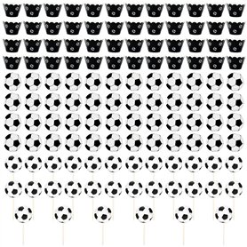 HDGSAFD 48 Pièces De Bordures De Gâteau De Football