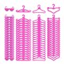 HDGSAFD Mini Cintres en Plastique 60 Pièces Et 2 Mini Lunettes