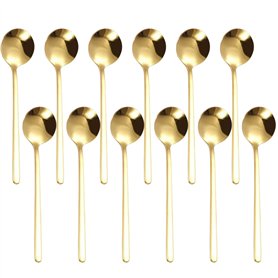 Lot De 12 Cuillères En Acier Inoxydable